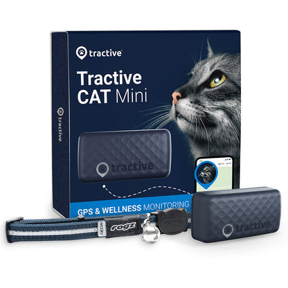 Tractive Smart GPS Cat Tracker with Activity Monitoring – Black